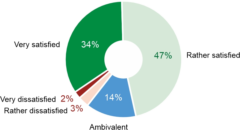Figure 3. Overall, are you satisfied with your work?