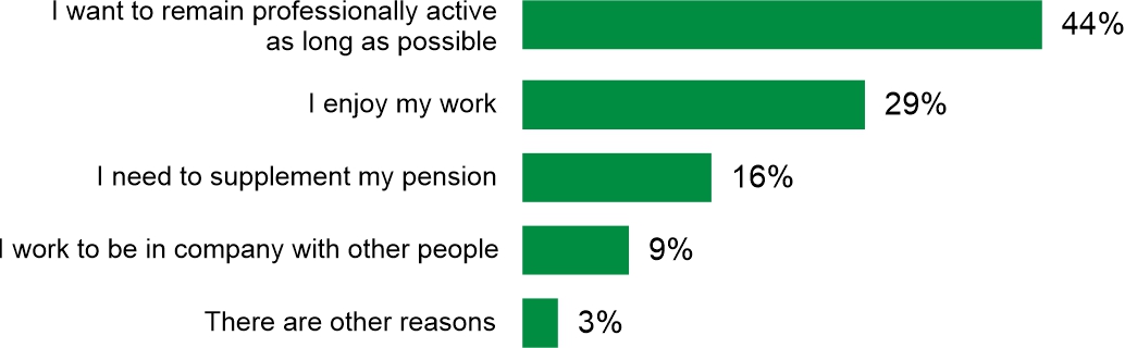 Figure 2. Why do you work? Please provide the most important reason.
