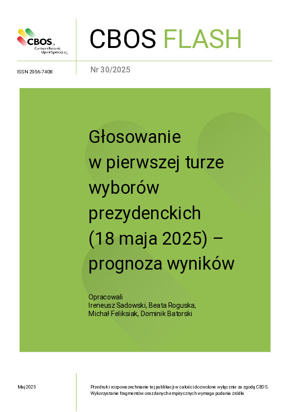 Okładka CBOS Flash nr 30/2025