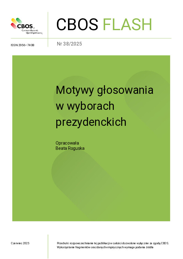 Okładka CBOS Flash nr 38/2025