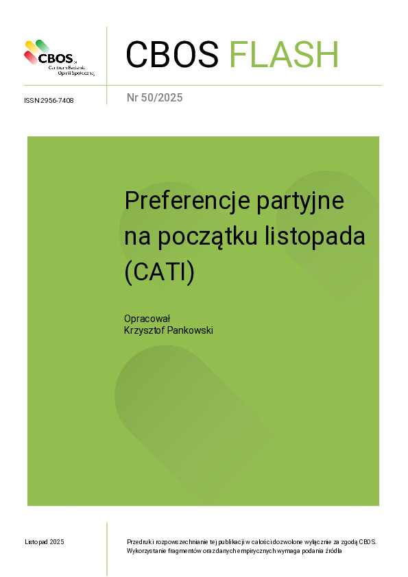 Okładka CBOS Flash nr 50/2025