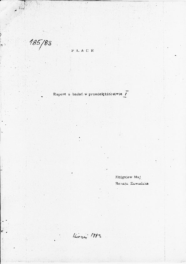 Okładka komunikatu 185/83