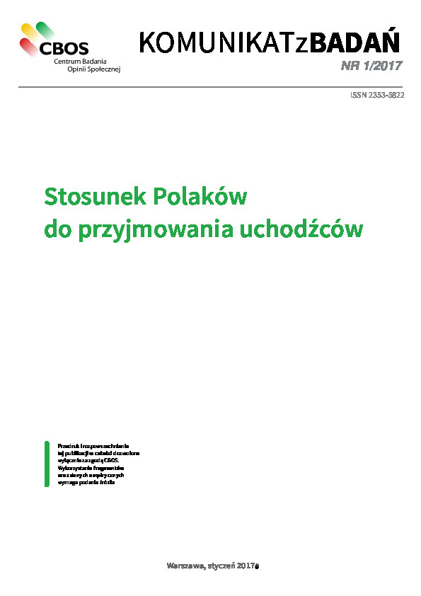 Okładka komunikatu Nr 1/2017