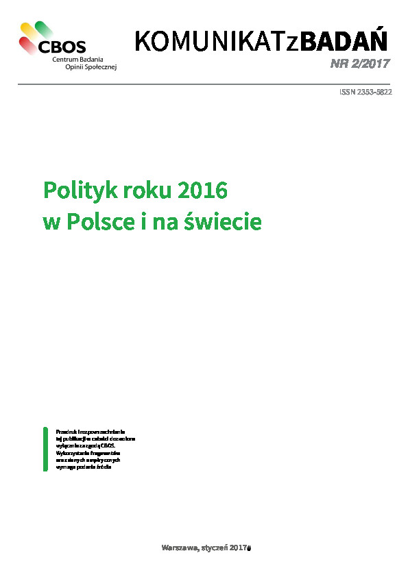 Okładka komunikatu Nr 2/2017
