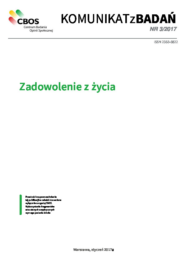 Okładka komunikatu Nr 3/2017