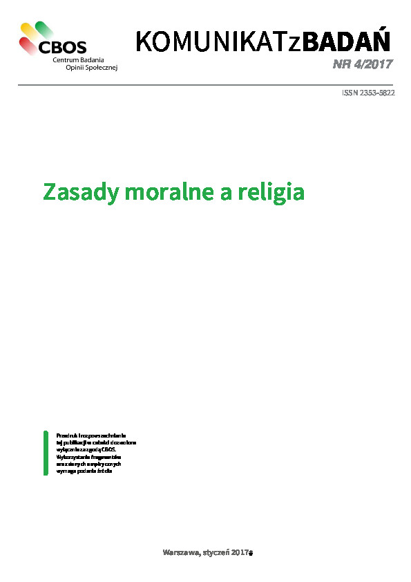 Okładka komunikatu Nr 4/2017
