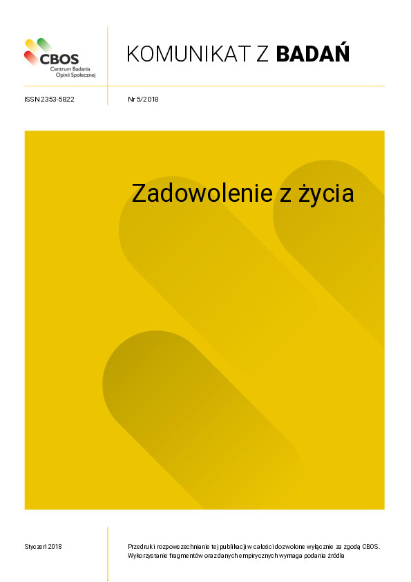 Okładka komunikatu Nr 5/2018