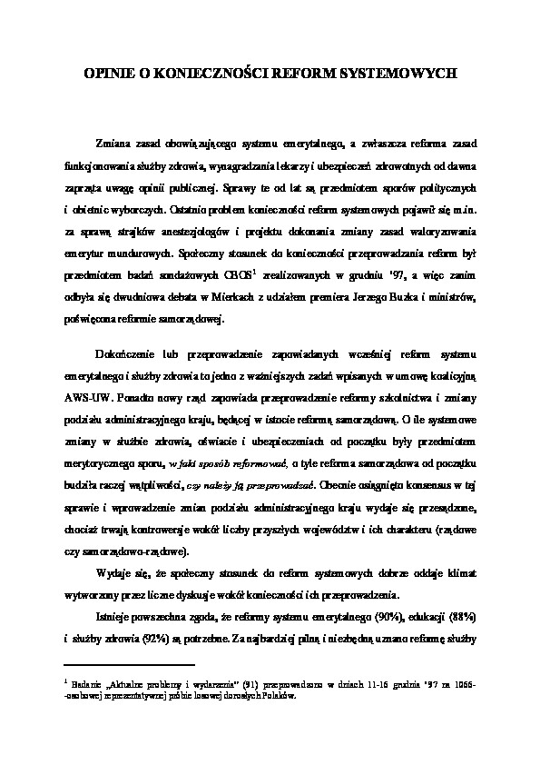 Okładka komunikatu BS/5/5/98