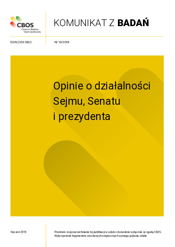 Okładka komunikatu Nr 10/2018