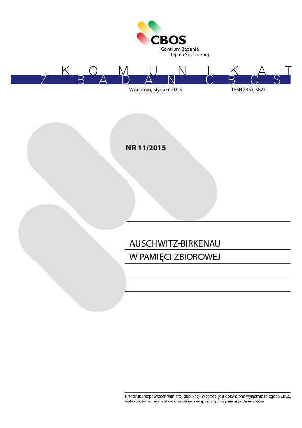 Okładka komunikatu Nr 11/2015