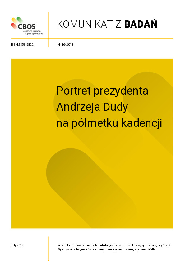 Okładka komunikatu Nr 16/2018