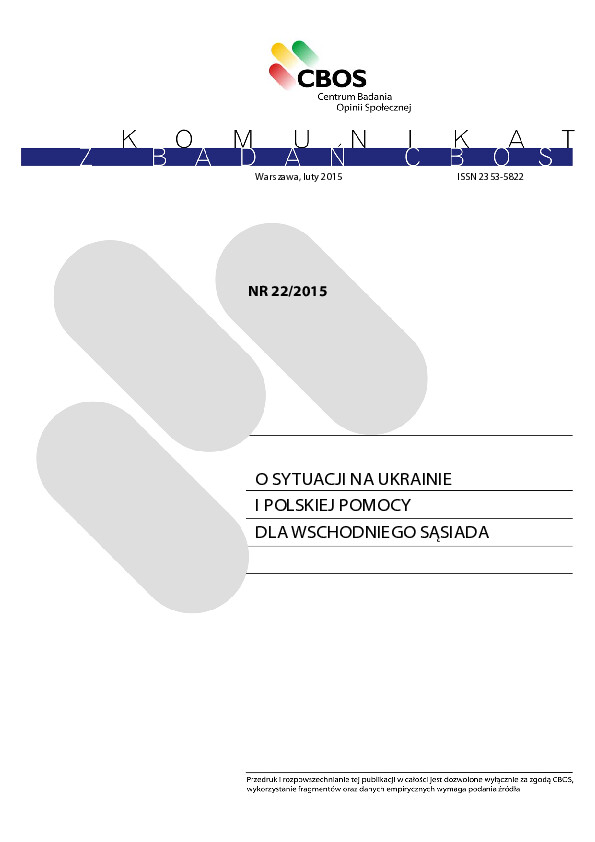 Okładka komunikatu Nr 22/2015
