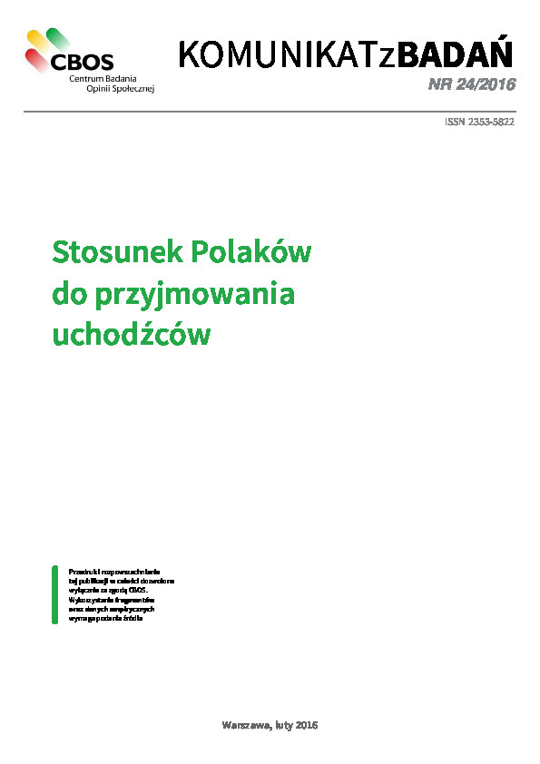 Okładka komunikatu Nr 24/2016