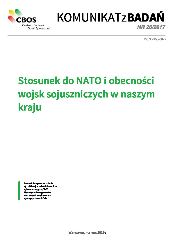 Okładka komunikatu Nr 26/2017
