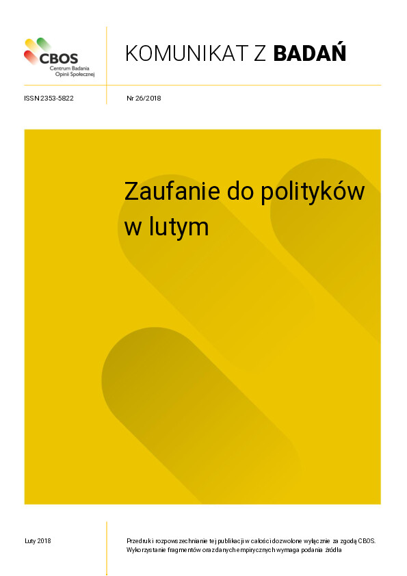 Okładka komunikatu Nr 26/2018