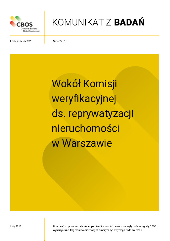 Okładka komunikatu Nr 27/2018