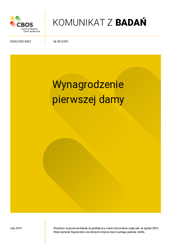 Okładka komunikatu Nr 29/2019
