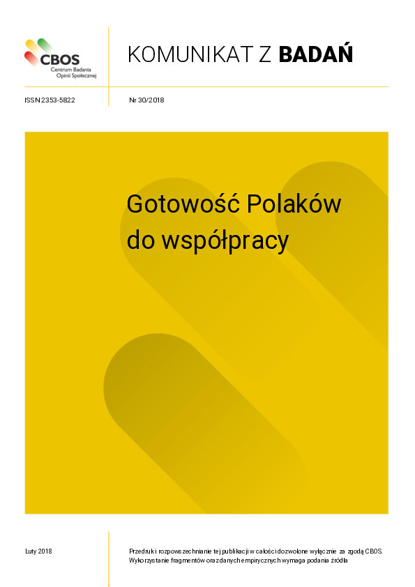 Okładka komunikatu Nr 30/2018