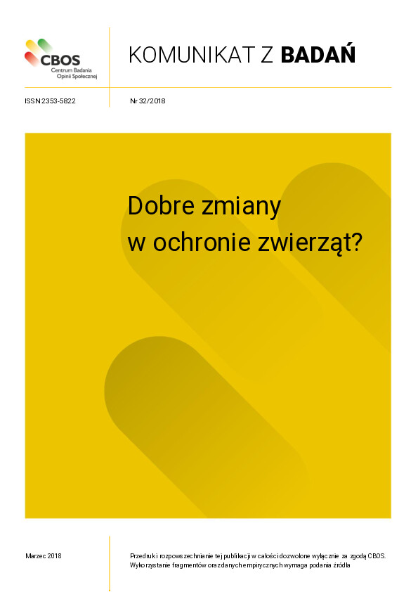 Okładka komunikatu Nr 32/2018