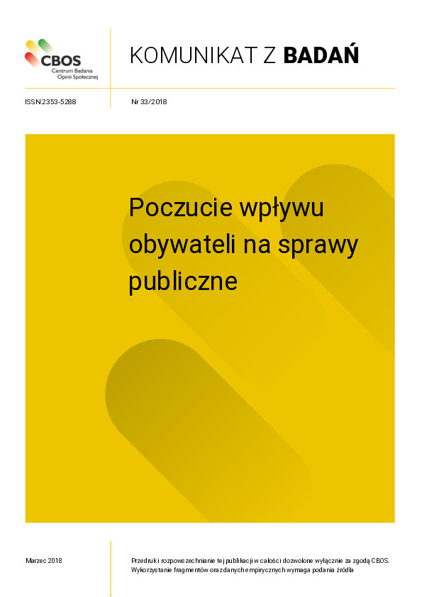 Okładka komunikatu Nr 33/2018