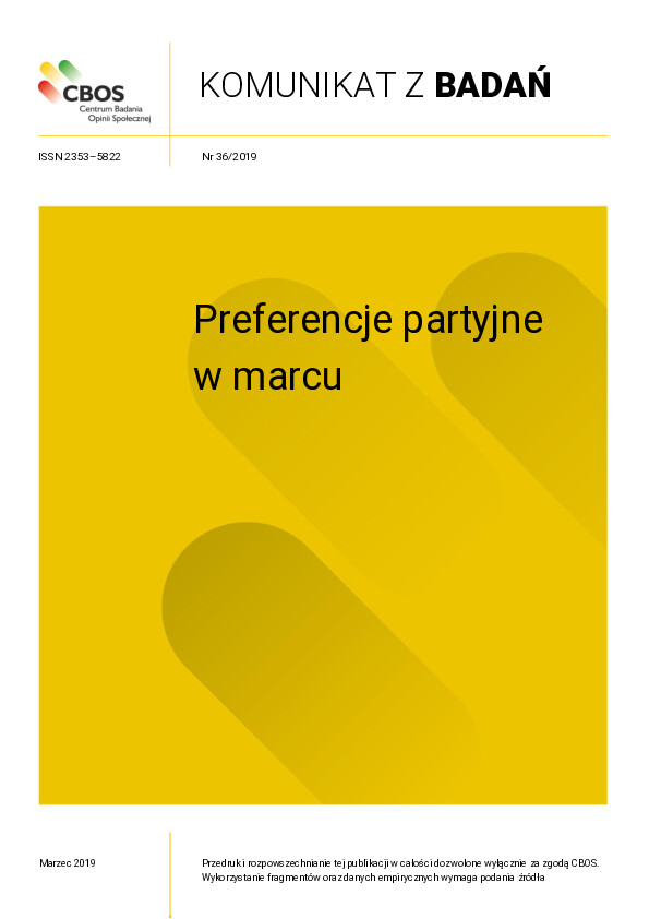Okładka komunikatu Nr 36/2019