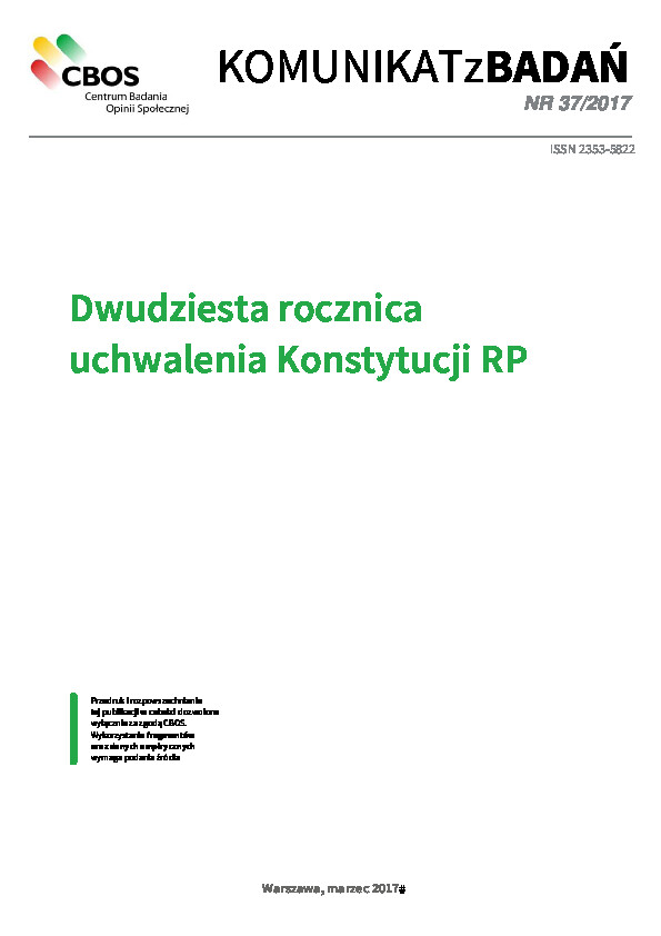 Okładka komunikatu Nr 37/2017