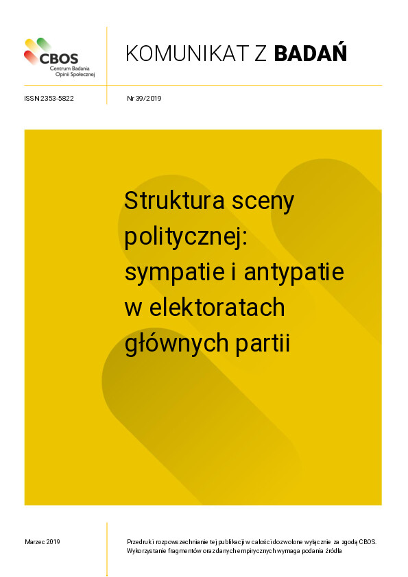 Okładka komunikatu Nr 39/2019