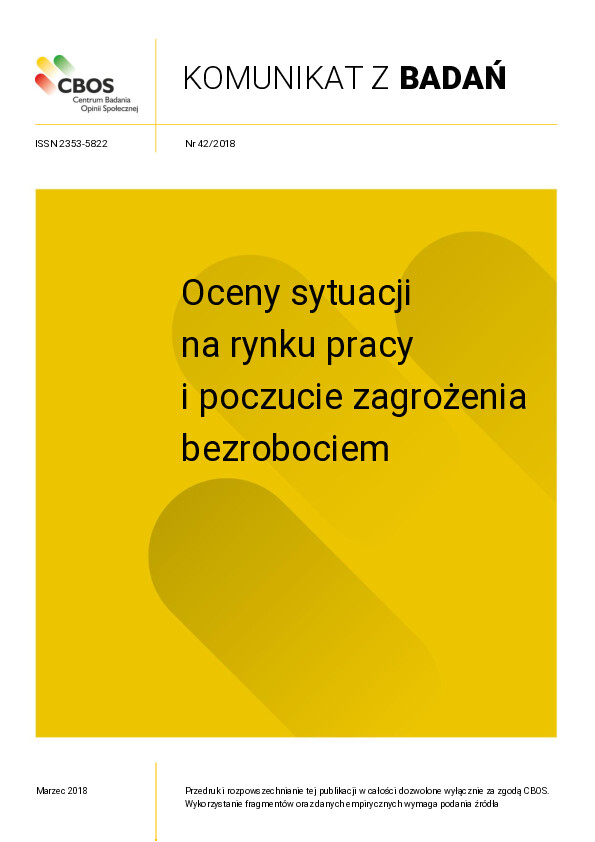 Okładka komunikatu Nr 42/2018