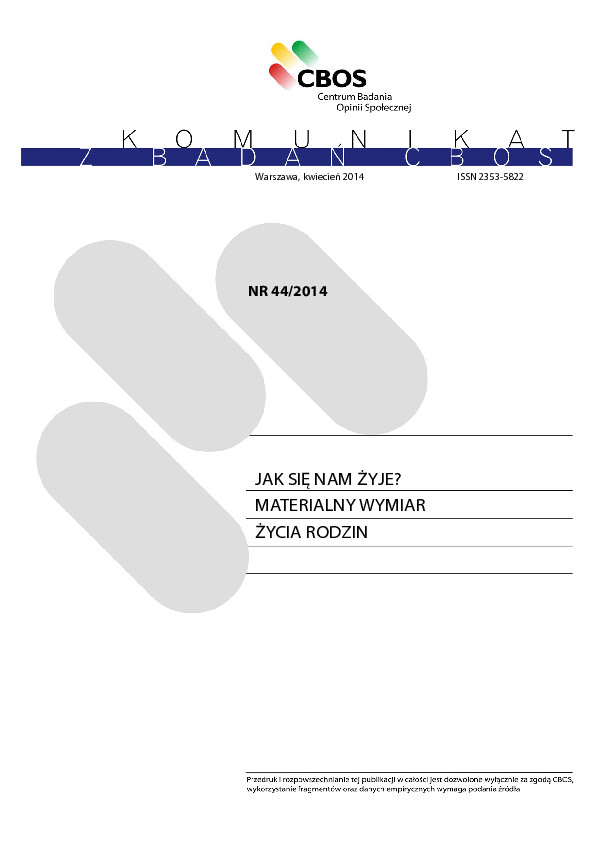 Okładka komunikatu Nr 44/2014