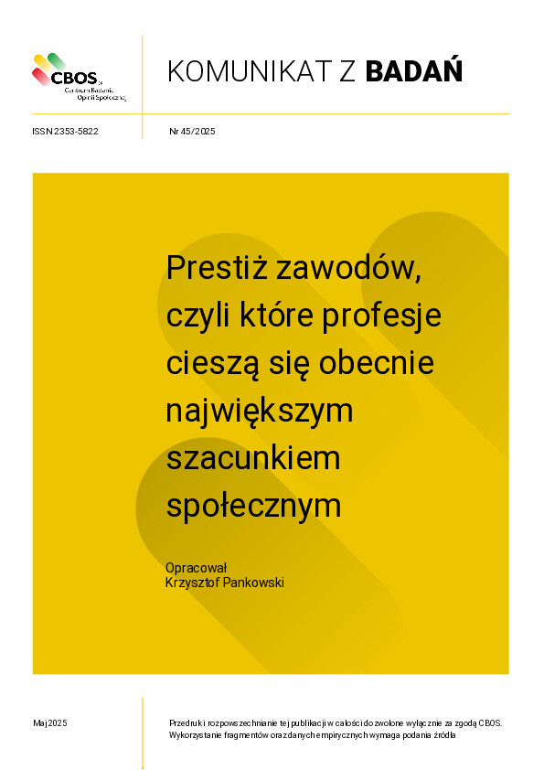 Okładka komunikatu Nr 45/2025