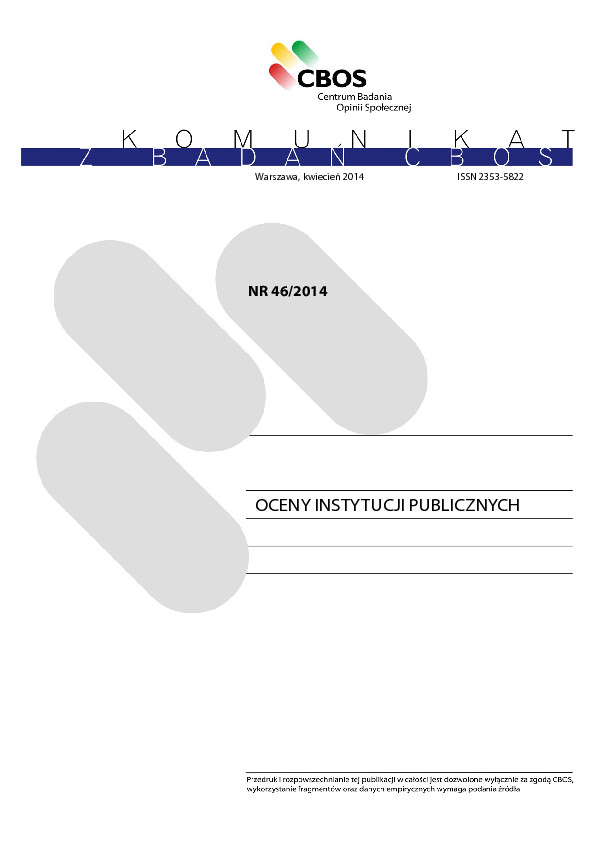 Okładka komunikatu Nr 46/2014