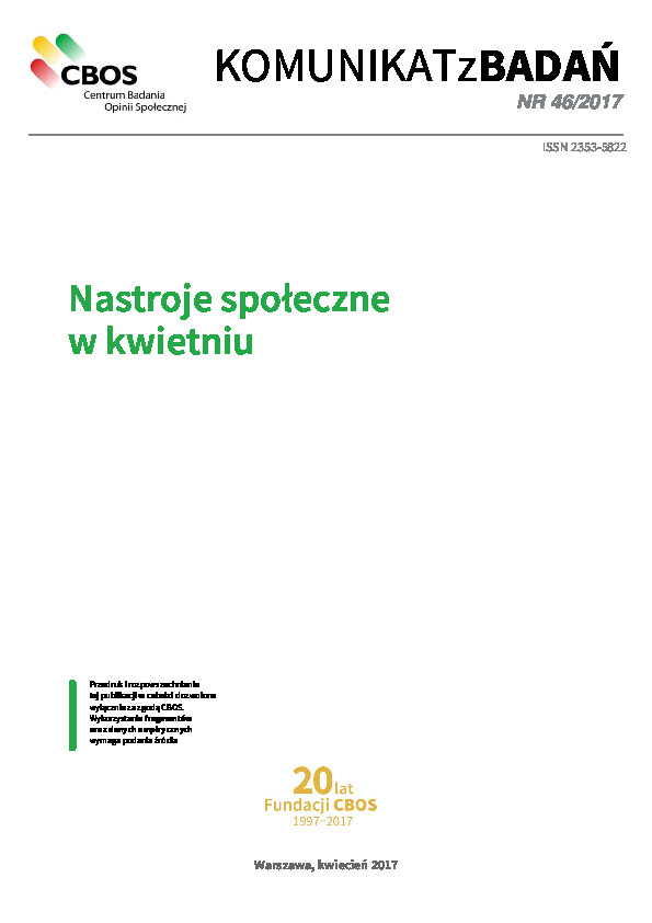 Okładka komunikatu Nr 46/2017