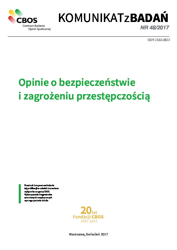 Okładka komunikatu Nr 48/2017
