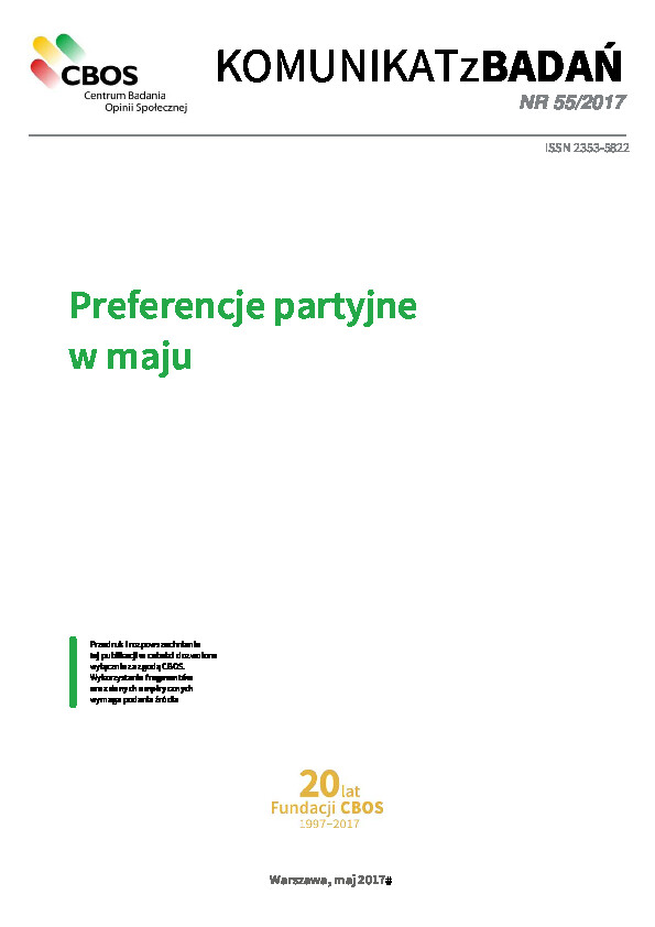 Okładka komunikatu Nr 55/2017