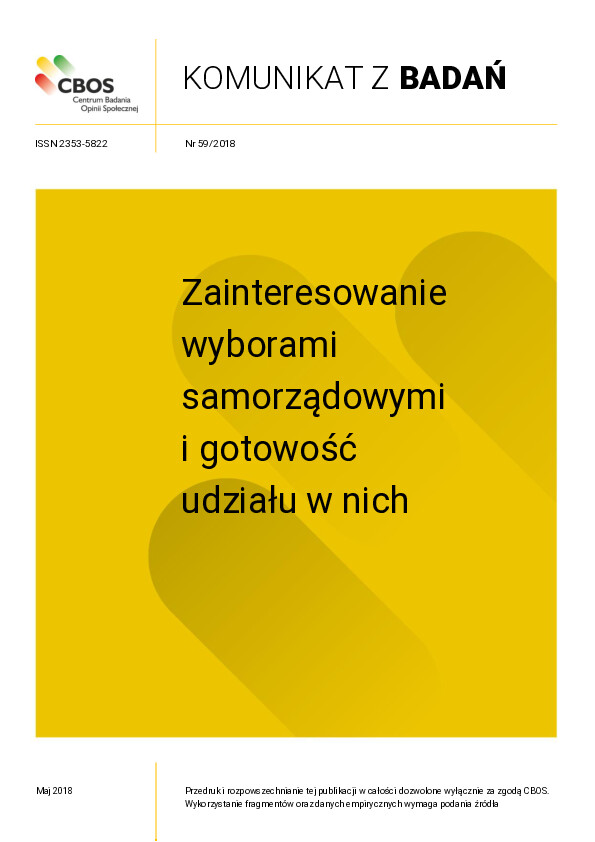 Okładka komunikatu Nr 59/2018