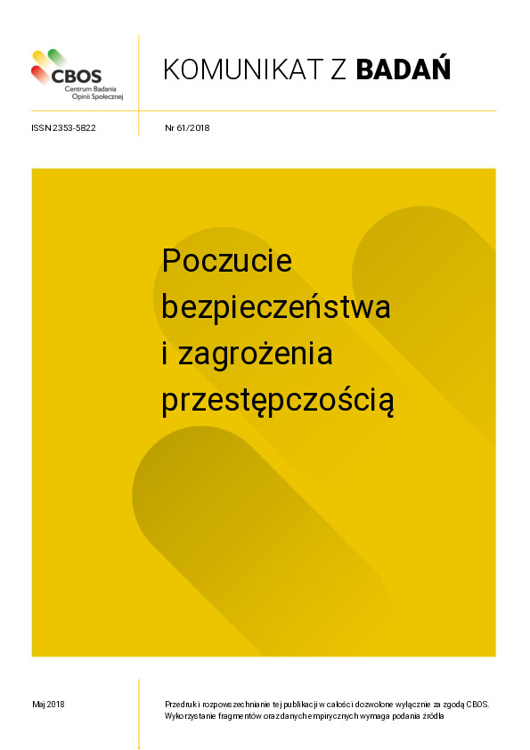 Okładka komunikatu Nr 61/2018