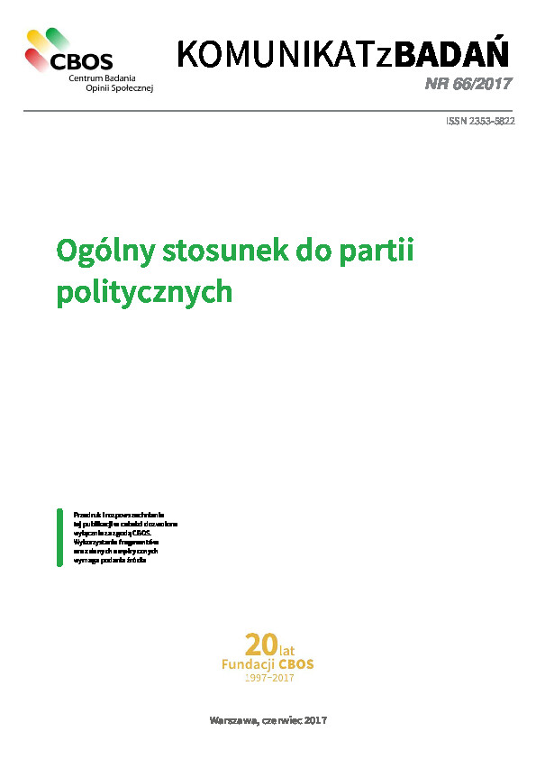 Okładka komunikatu Nr 66/2017