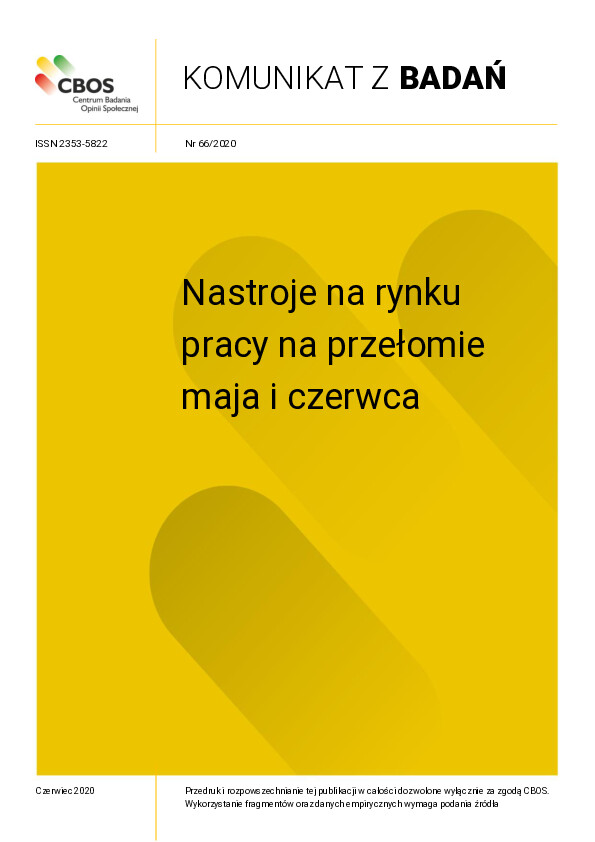Okładka komunikatu Nr 66/2020