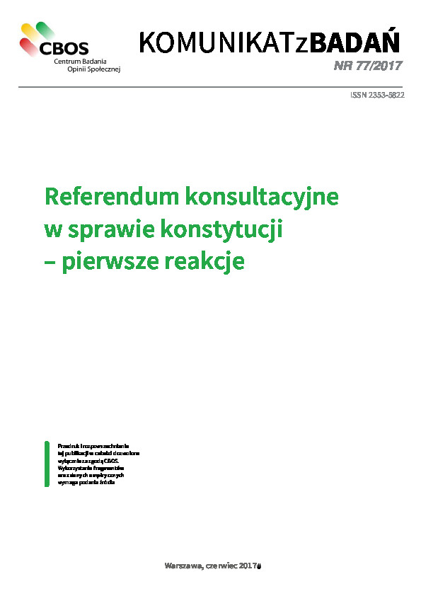 Okładka komunikatu Nr 77/2017