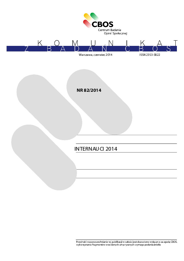 Okładka komunikatu Nr 82/2014