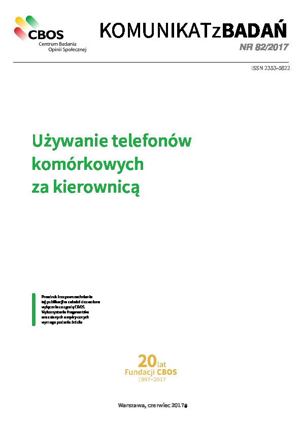 Okładka komunikatu Nr 82/2017