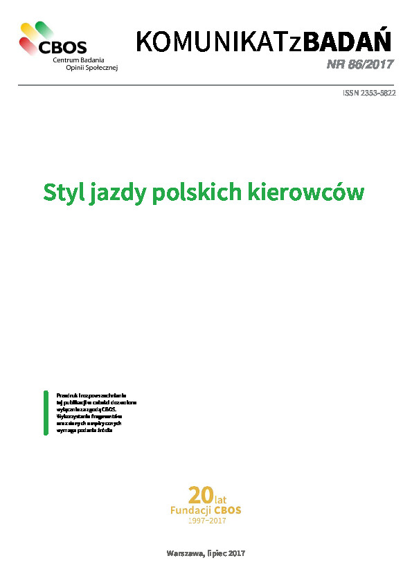 Okładka komunikatu Nr 86/2017