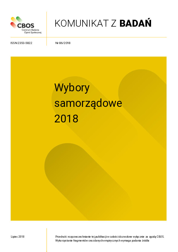 Okładka komunikatu Nr 86/2018