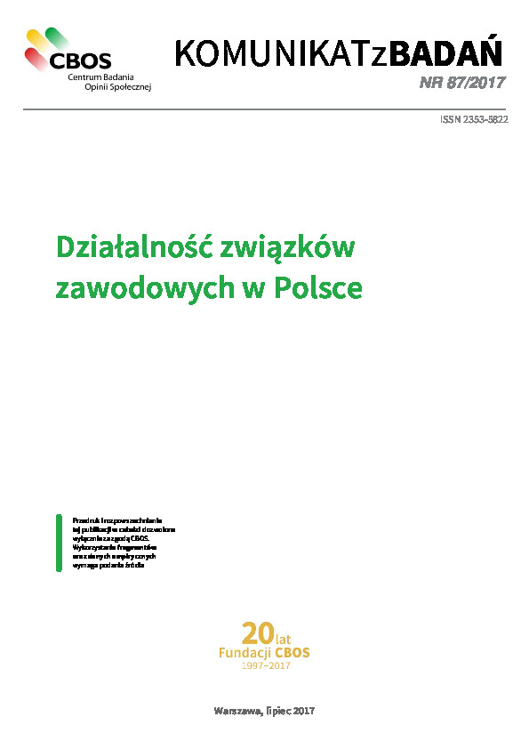 Okładka komunikatu Nr 87/2017