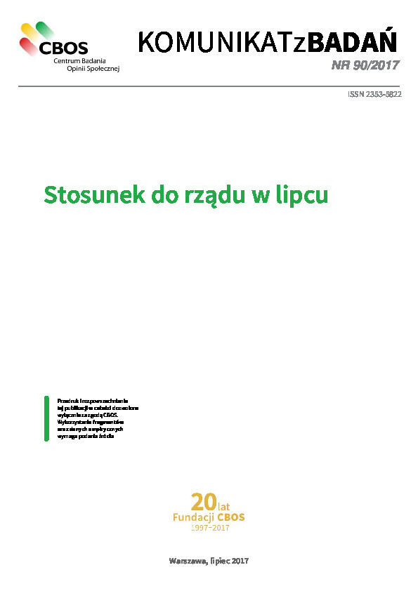 Okładka komunikatu Nr 90/2017