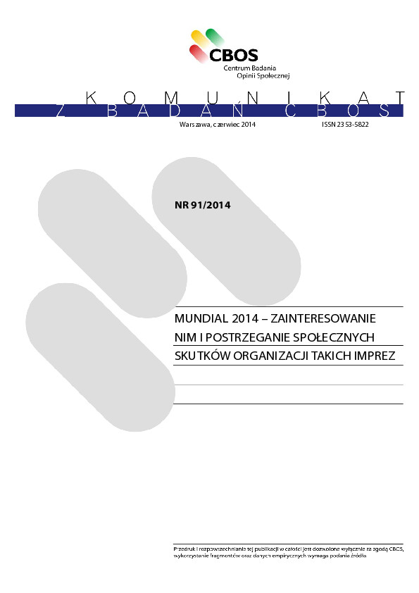 Okładka komunikatu Nr 91/2014