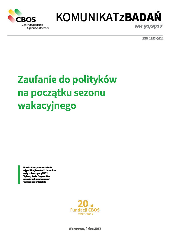 Okładka komunikatu Nr 91/2017