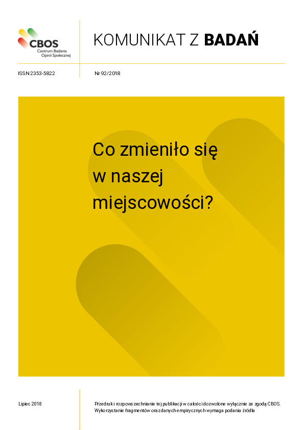 Okładka komunikatu Nr 92/2018