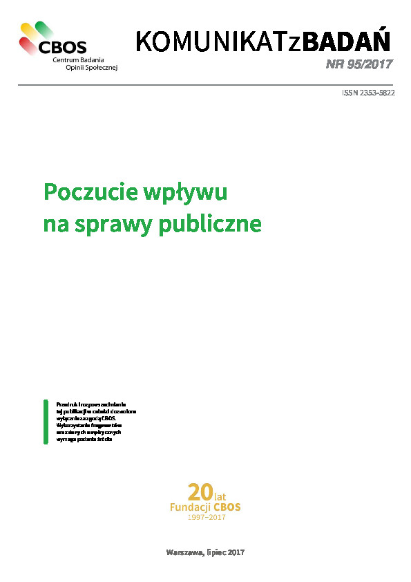 Okładka komunikatu Nr 95/2017