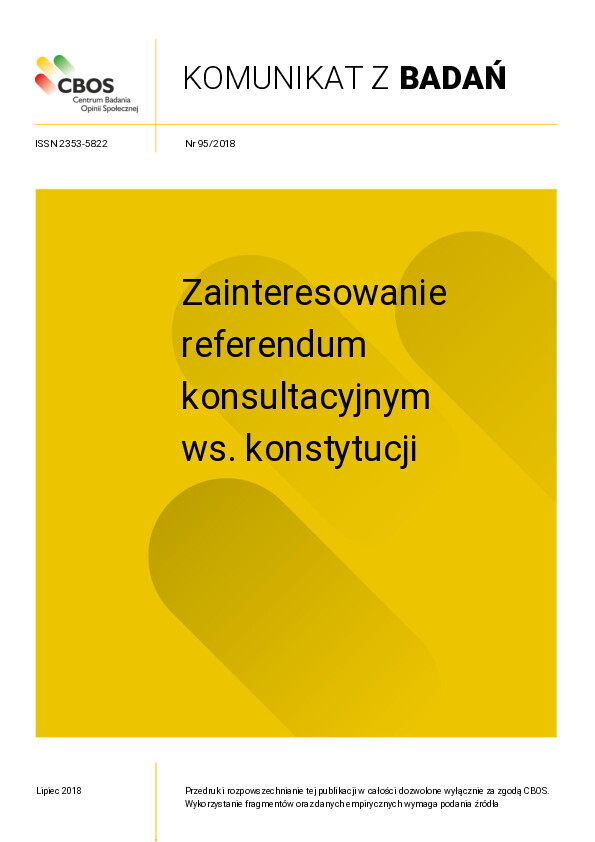 Okładka komunikatu Nr 95/2018